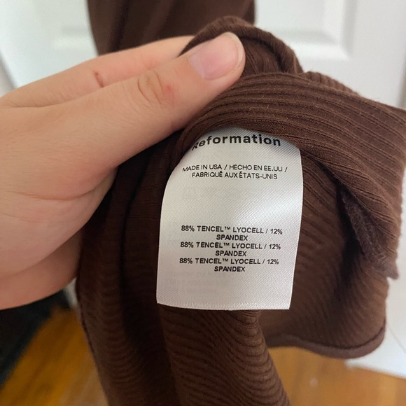 Reformation Knit Laney Dress Cafe - Picture 6 of 6